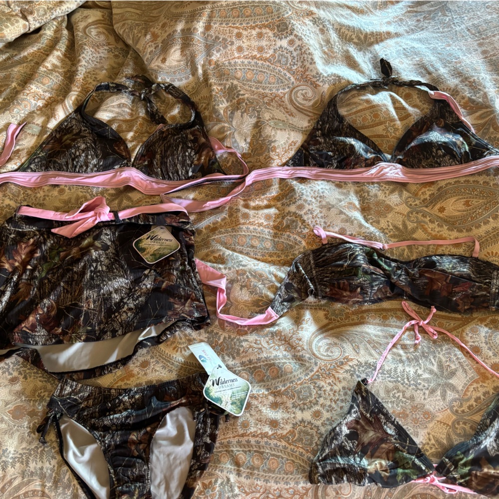Mossy Oak Camouflage and Pink Bikini Lot